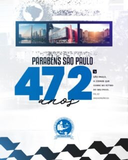 Parabéns, São Paulo! 🏙️🎉Uma cidade que move o Brasil com trabalho, diversidade e oportunidades. Que seu desenvolvimento continue gerando mais emprego, dignidade e qualidade de vida para todos os trabalhadores.