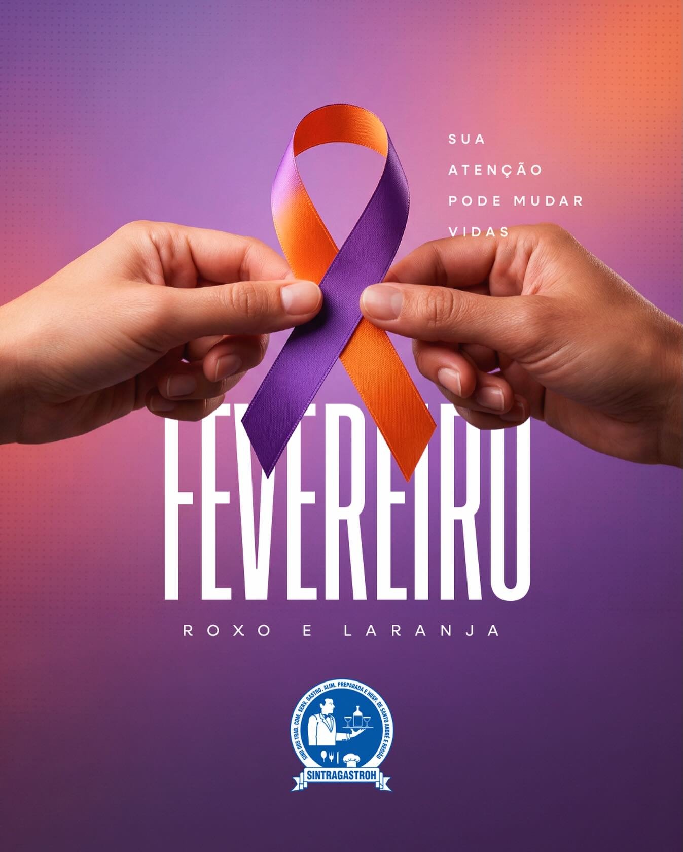 Fevereiro Roxo e Laranja reforça a importância da informação, do diagnóstico precoce e do tratamento adequado de doenças como Alzheimer, Lúpus, Fibromialgia e Leucemia.Cuidar da saúde também é um ato de responsabilidade coletiva.Previna-se, informe-se e compartilhe! 💜🧡