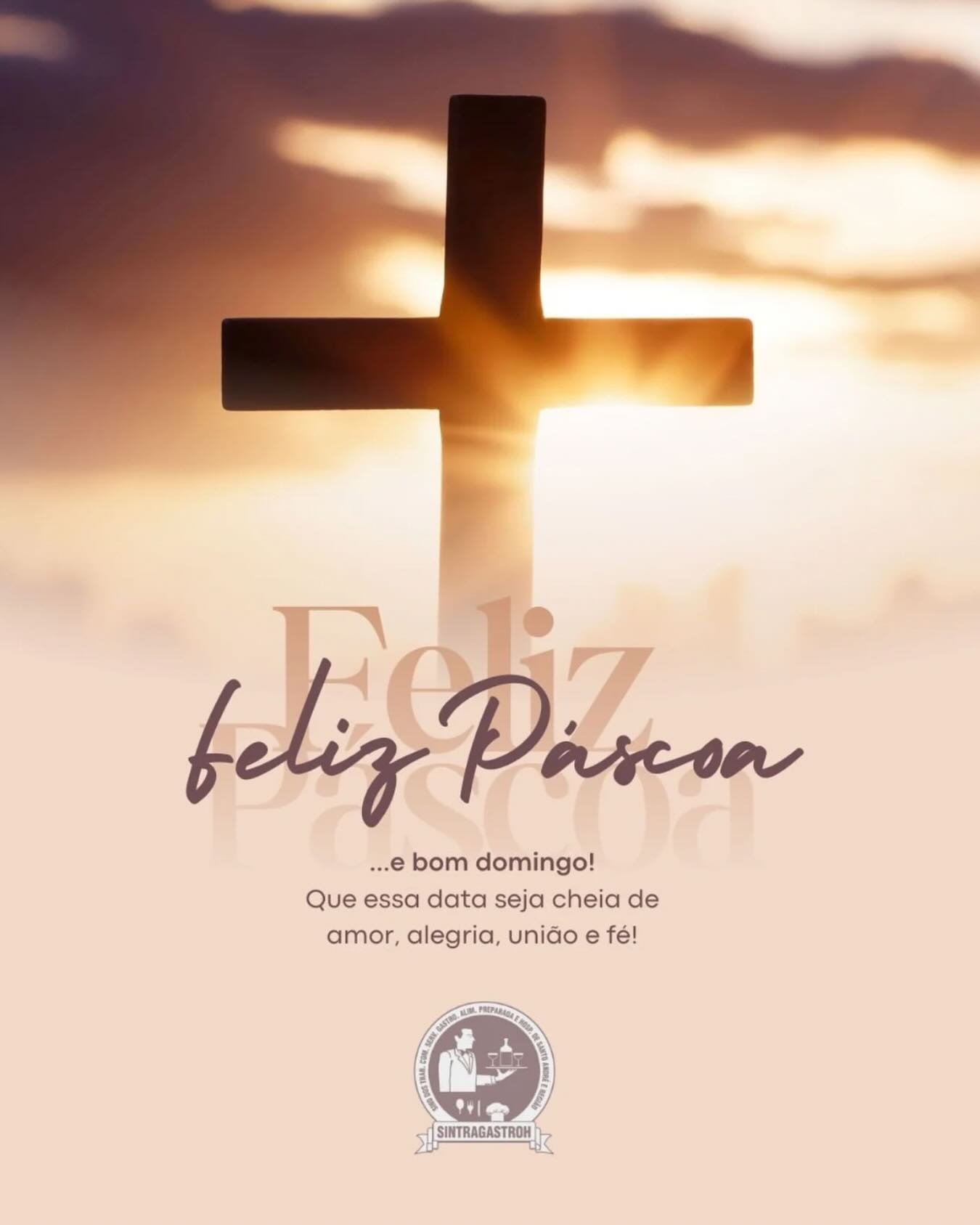 Que a Páscoa renove nossas esperanças, fortaleça a união e traga mais amor para nossas vidas. O Sindicato deseja a todos os trabalhadores (as) e suas famílias uma Páscoa repleta de paz, fé e prosperidade!Feliz Páscoa! ❤️