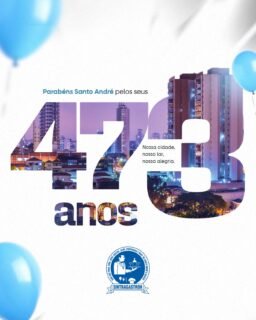 Santo André completa 473 anos de uma trajetória marcada pelo trabalho, desenvolvimento e geração de oportunidades.Uma cidade que cresce junto com a sua gente, movimentando a economia e fortalecendo milhares de famílias.O sindicato tem orgulho de estar presente nessa história, com sua sede instalada aqui, atuando diariamente na defesa dos direitos, no apoio aos trabalhadores e no fortalecimento da categoria.Parabéns, Santo André!
Seguimos juntos construindo um futuro cada vez melhor 💙