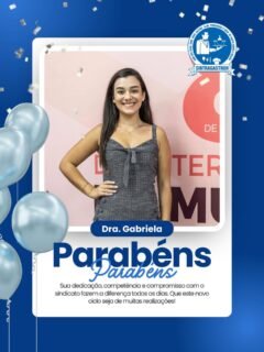 Parabéns @mariagabrielaqueiroz 🎈Que seu aniversário seja marcado por momentos especiais, boas energias e muito sucesso.O Sindicato deseja tudo de melhor hoje e sempre!