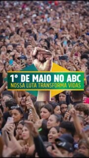 O ABC vai parar. São Bernardo do Campo vai ser o centro do maior 1º de Maio do Brasil. 🔥A classe trabalhadora volta ao Paço pra um dia que mistura festa e luta por direitos.No palco, grandes nomes como Glória Groove, MC IG e Filho do Piseiro, além de artistas da região que fazem esse evento ser gigante de verdade.📍 Paço Municipal de São Bernardo do Campo
🗓 1º de maio
⏰ A partir das 10h🎟 Entrada solidária: 2 kg de alimentos não perecíveisNossa luta transforma vidas. ✊