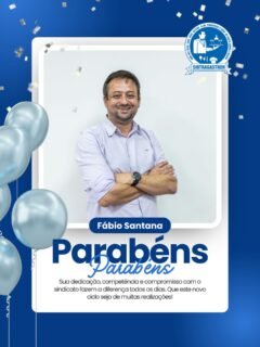 Parabéns @f7santana 🎉🎈Sua dedicação, competência e compromisso com o sindicato fazem a diferença todos os dias.Que este novo ciclo seja de muitas realizações! ❤️