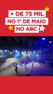 O 1º de Maio no ABC foi histórico: mais de 75 mil pessoas celebrando a força do trabalhador! 🔥Foi uma festa linda, mas também um momento de reconhecimento a quem constrói, produz, atende, cuida e movimenta o Brasil todos os dias.Parabéns à classe trabalhadora! Vocês merecem respeito, valorização e cada conquista! ❤️