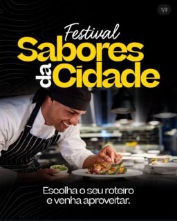 A contagem regressiva acabou: o Festival Sabores da Cidade começa nesta segunda-feira!De 11 de maio a 10 de junho, Santo André vira o destino certo de quem ama comer bem.São dezenas de restaurantes, bares, cafés e bistrôs espalhados pela cidade, com experiências gastronômicas para todos os estilos e sabores — do boteco raiz ao prato sofisticado.Escolha seu roteiro, descubra novos sabores e viva essa experiência gastronômica em Santo André.Porque aqui, cada canto da cidade tem um sabor especial esperando por você.Marque quem vai embarcar nesse tour gastronômico ao seu lado.