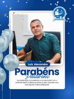 Parabéns Luiz Alexandre 🎉🎈Sua dedicação, competência e compromisso com o sindicato fazem a diferença todos os dias.Que este novo ciclo seja de muitas realizações! ❤️