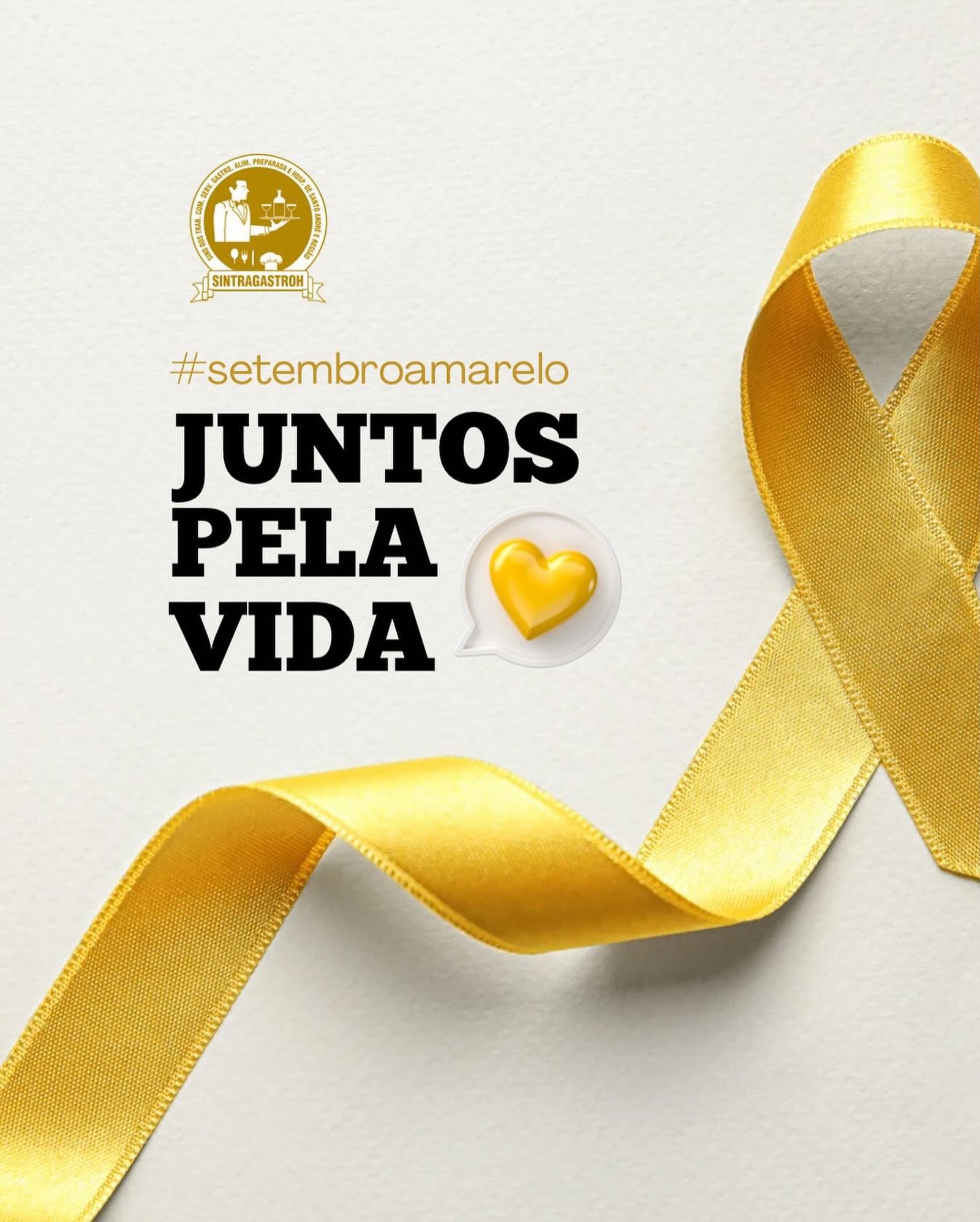 O silêncio não é solução. Setembro Amarelo nos lembra que conversar pode salvar vidas.No sindicato, defendemos não só direitos, mas também a vida e o bem-estar de cada trabalhador. 💛Se você ou alguém próximo está passando por um momento difícil, procure ajuda. Cuidar da mente é tão importante quanto cuidar do corpo.